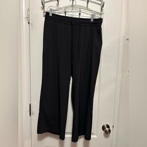 J Jill Fit on the go Wide Leg Pants Black crop women’s Medium EUC lightweight